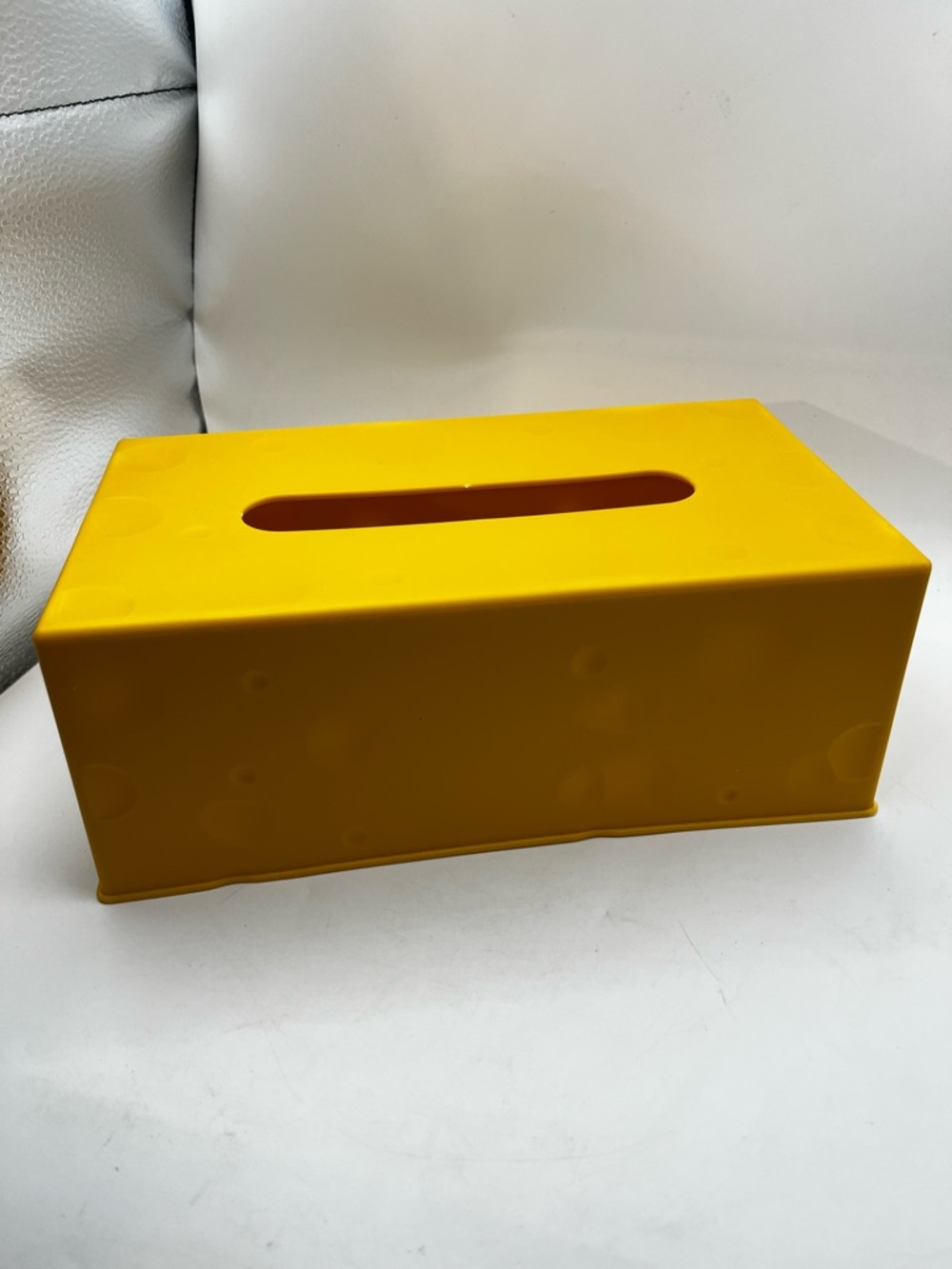 Yellow Rectangular Cheese Patterned Tissue Box Cover - Unbranded - Picture 2 of 7